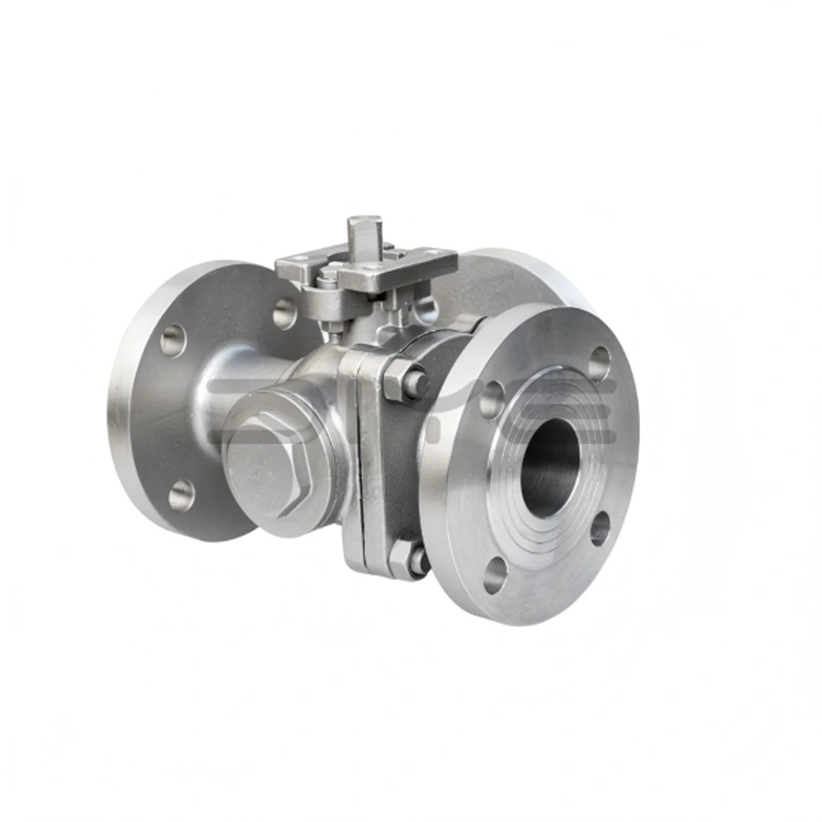 3-Way Stainless Steel Flanged Ball Valve