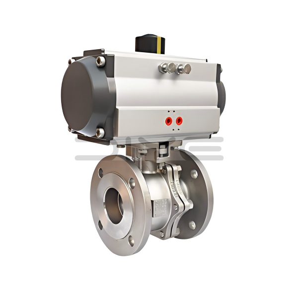 Pneumatic Actuated Stainless Steel Flanged PN16 Ball Valve Pneumatic Actuated Stainless Steel Flanged PN16 Ball Valve